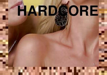 hardcore, estrela-porno, batendo, rede-de-pesca