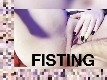 extrem, fisting, orgasm, fitta-pussy, kvinnligt-sprut, fru, amatör, milf, leksak, hardcore