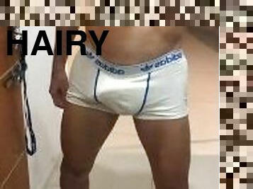 I'm ready to take off my underwear and let you see my hairy cock