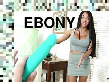Little randy ebony sluts simply adore big white cocks