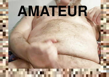 papa, grosse, masturbation, vieux, amateur, énorme-bite, gay, branlette, belle-femme-ronde, ejaculation