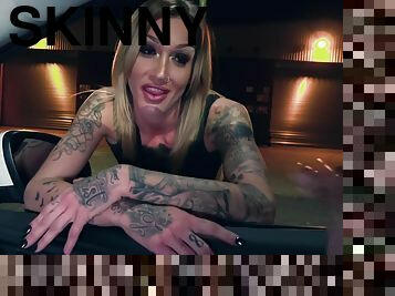Shameless skinny whore with tattoos unforgettable sex video