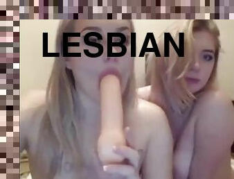 Blonde lesbian camshow with big tits