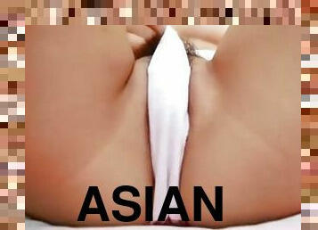 Asian babe teasing