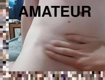 Petite 18 yr old amateur rides cock