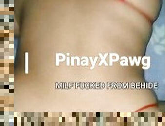 asiatisk, doggy, milf, mamma, lubben, pov, filipinsk