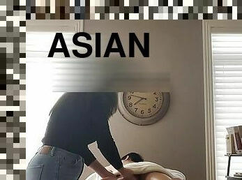 Legit Married Columbian RMT Gives In To Monster Asian Cock