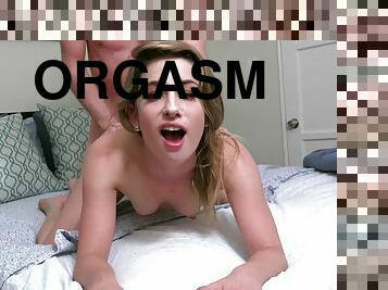 Kristen Scott sucks and rides boyfriend's cock to orgasm