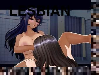 Artificial academy 2 lesbian dildo sex