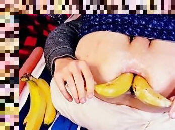 äußerste, fausten, masturbieren, anal-sex, junge, spielzeug, schwer, fetisch, banana, bizarr