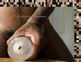 pappa, pussy, cumshot, stor-pikk, creampie, svart, pov, cum, fetisj, far