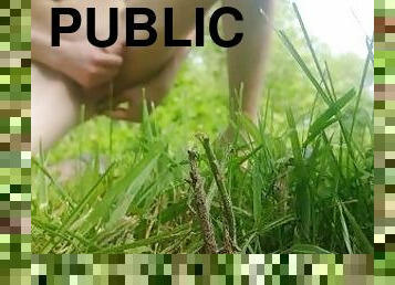 Part 3- Femboy Public Anal and Cumshot on Feet In The Woods