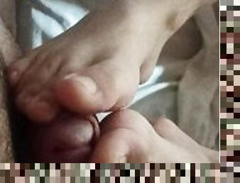 masturbation, amateur, ados, pieds