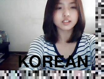 onani, orgasme, amatør, webcam, kær, dildo, koreansk