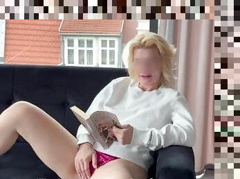 store-pupper, amatør, eldre, blowjob, milf, mamma, fransk, spionering, cum, blond