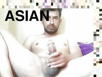 Asian boy masturbating