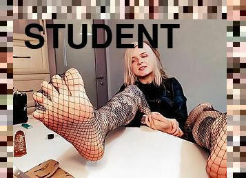 student, učitelj, amaterski, stopala-feet, uhođenje, pov, plavuše, web-kamere, riblja-mreža, fetiš