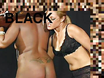 Kinky black BBW slut gets tortured by female dominatrix