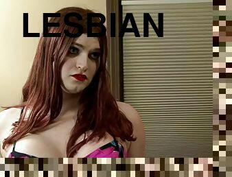 Lesbian tranny fucks slut