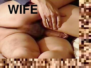 Enjoying my latina wifes ass, anus and hairy pussy