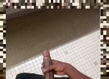 School restroom cumshot