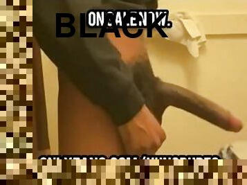 Big Black Teen BBC stroking to BABECOCK