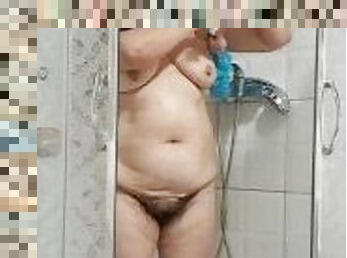 الاستحمام, كبيرة-الثدي, كس-pussy, امرأة, هواة, ناضجة, كبيرة-في-العمر, لاتينا, أمي, سمينة-و-جميلة