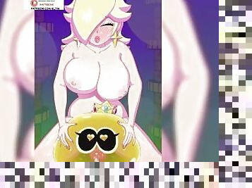 FUTANARI PRINCESS PEACH HARD FUCKING SLIME AND CUMSHOT  MARIO HENTAI FUTA ANIMATION 4K 60FPS