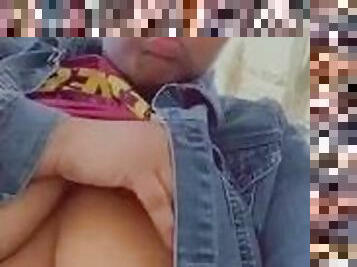 CaramelCookieee Shows Off Her Breasts In Public! ????