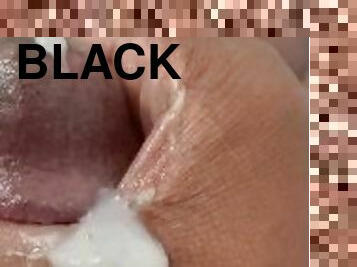 Black man handjob