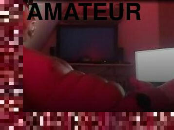 Red Light Solo Anal vibrator boy