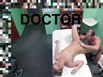 Sasha Zima gets eaten out and shagged by horny doctor