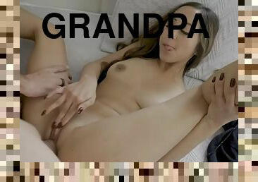 Hot teen Alexia Anders enjoys old grandpa porn