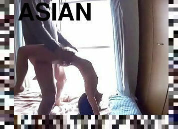 asiatisk, pussy, tenåring, cum, prostituert