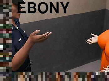 Horny big booty Ebony girl sucks her BBC boyfriend until he cums in her mouth