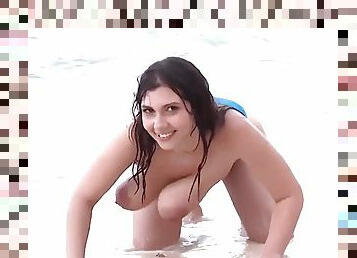 Titties on a beach