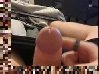 Intense Cumshot From Only ONE FINGER - Hot Stud Jerking Off