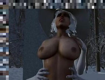 Snow queen having sex