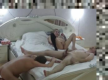 Amateur couple filmed fucking with hidden camera