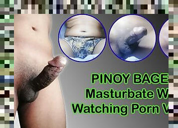 Handsome Pinoy Guy Masturbating While Watching Porn Movies. Alone In The House