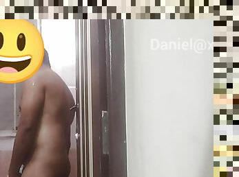 asiático, bañando, masturbación, amateur, gay, paja, masaje, indio, a-solas, gay-joven