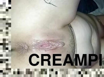 Wet creampie