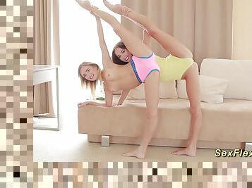 flexible girlfriends stretching