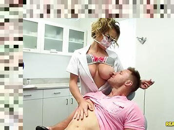 Wild quickie with busty milf nurse corinna blake at the hospital