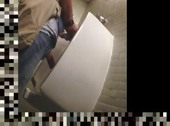 Voyeur Films Old Males In The Public Toilet