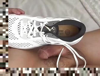 Playing with my new Adidas and cumming