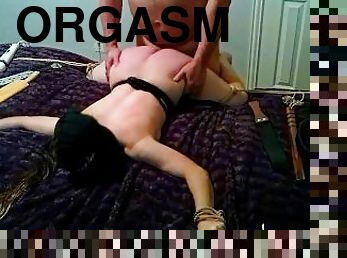 Bound spanking sexy time orgasms