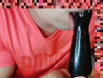 Gagging Reflex in this Dildo. Deepthroat making Wet and Moaning! Sexy Sucking Dildo - DickRavenchest