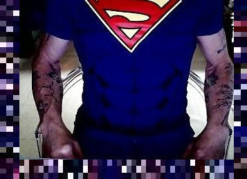 Superman cock tease