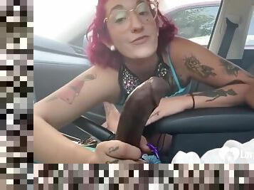 Slut Is Happy To Feast On A Bbc In The Car